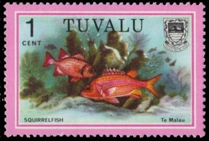 TUVALU 96 (SG105) - Marine Life "Squirrel Fish" (pa94405) - Picture 1 of 1