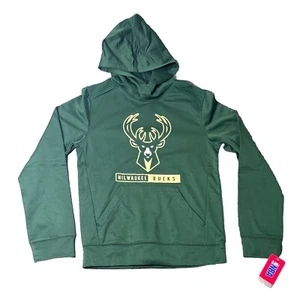 NBA Milwaukee Bucks Green Pullover Hoodie with Pocket Men’s Size Small NWT - Picture 1 of 4