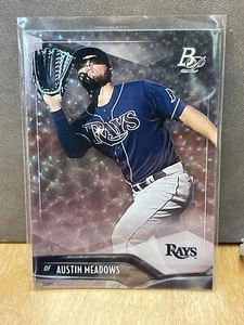 2021 Bowman Platinum Austin Meadows Ice Foil #66 Tampa Bay Rays - Picture 1 of 2