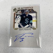 2021-22 SP Authentic Philipp Grubauer Auto Authentics SP On Card Autograph