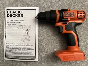 *Strumento nudo* nuovissimo BLACK+DECKER LDX120 20V trapano/avvitatore senza fili prezzo consigliato $59 - Foto 1 di 10