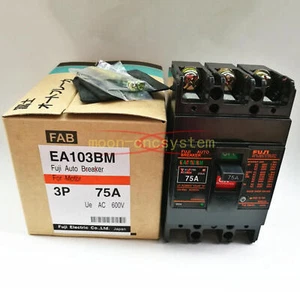 1 Stück NEU Fuji EA103BM 3P 75A Leitungsschutzschalter - Bild 1 von 1