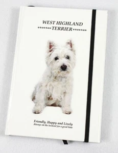West Highland Terrier Hund - Hardcover Notizbuch 8,5 x 6" matt laminiert Notizbuch - Bild 1 von 3