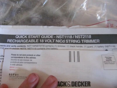 New Black and Decker Adjustable Weed Wacker Handle NST1118/NST2118 - Image 1 of 4