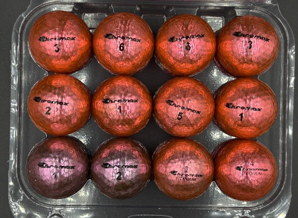 Chromax Mixed Model- Pink  AAAAA Mint 12 Used Golf Balls 5A - Image 1 of 2