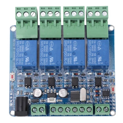 4-Kanal Relais  DC12V Optokoppler Modul Channel Relay STM8S103F3 Microcontroller - Bild 1 von 4