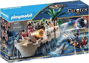 Playmobil Redcoat Bastion Classic Pirate Fort Playset- Soldiers, Cannons 70413 - Picture 1 of 3