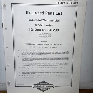 Briggs & Stratton Engine Models 131200 to 131299 Illustrated Parts Catalog List - Picture 1 of 2