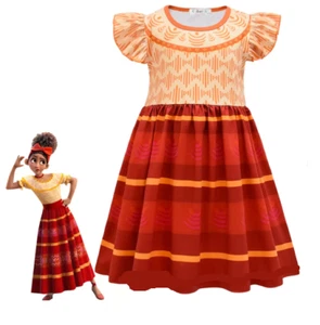 Encanto Dolores Madrigal Cosplay Kids Girls Child Halloween Costume 3T -4T New - Picture 1 of 3