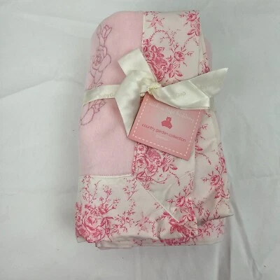 Manta Floral Rara De Colección Baby Gap Shabby Chic Country Garden Rosa Toile NUEVA Foto 1 de 4