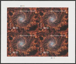 US 5954 Priority Mail Spiral Galaxy NGC 628 $10.10 sheet 4 MNH 2025 - Picture 1 of 1