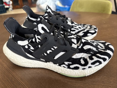 Adidas Ultraboost 22 Uomo Nuove con etichette Nero Bianco ZEBRA Oreo GX6300 Taglia 10 5