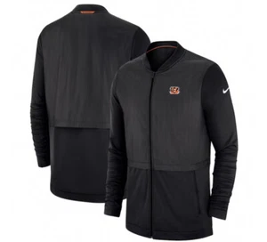 Cincinnati Bengals Nike Sideline Elite Híbrida Cremallera Completa Chaqueta Negra Hombres XXXL 3XL - Imagen 1 de 6