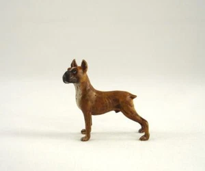 Franz Bergmann Vienna Austria Proud Standing BOXER Dog Cold Painted Bronze - Picture 1 of 5