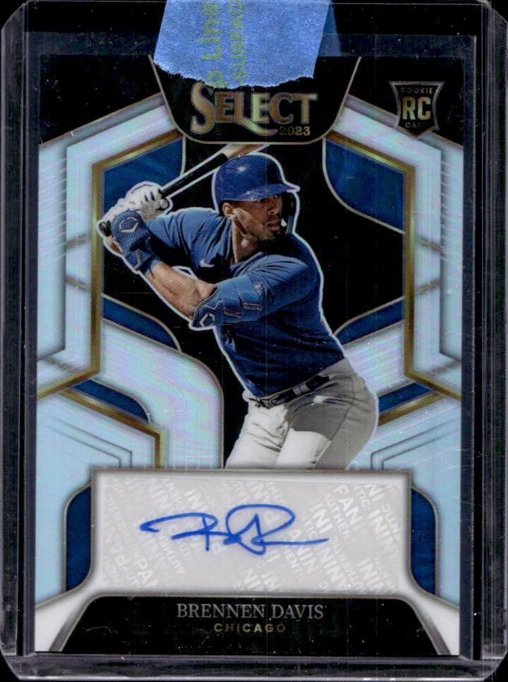 2023 Panini Select Brennen Davis Silver Prizm Rookie Signatures Auto RC #49/99