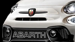 Abarth 595/695 Front Grill Letters/Lettering for Series 4 2016 onwards (GREY) - Picture 1 of 3