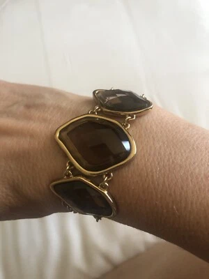 Barse Thai Smokey 石英 8 英寸手链全新带标签 — 第 1/4 张图片