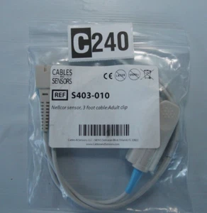Kabel Sensoren Nellcor Sensor 3ft Erwachsene SpO2 - Bild 1 von 2