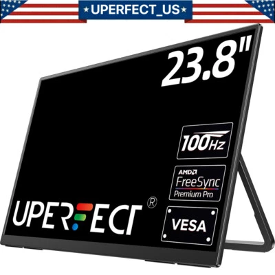 23.8" 100Hz Portable Monitor IPS HDMI USB-C for Raspberry Pi 4B Smartphone PS5 4 - Image 1 of 4