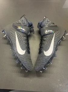 Nike Alpha Menace Elite 2 Black Football Cleats AO3374-001 Mens Size 13.5 New - Picture 1 of 7