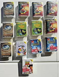 LOTE DE 13 FIGURAS VINTAGE 2000 DISNEY MCDONALD'S HAPPY FOOD VHS VITRINA DE VIDEO - Imagen 1 de 19