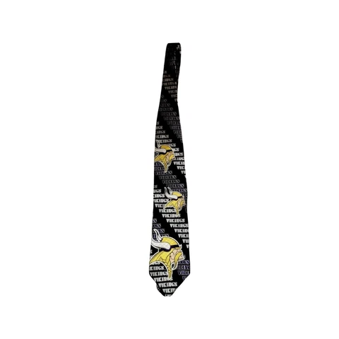 100% Silk Minnesota Vikings Men's NFL Ralph Martin Neck Tie PURPLE PRIDE! SKOL Cover