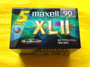 5x MAXELL XL II 90 Cassette Tapes 1998-2000 + OVP + SEALED + Im 5er-Pack + - Picture 1 of 2