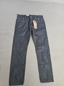 Levi’s 502 Taper Fit Men’s Jeans Dark Raw Unwashed Denim Size 30x30 - Picture 1 of 3