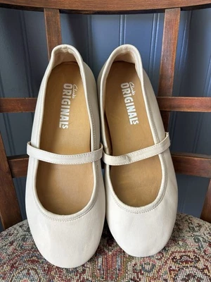 Clark’s Originals Mujer Cuero Neutro Crema Ballet Planos Talla 6 Foto 1 de 4
