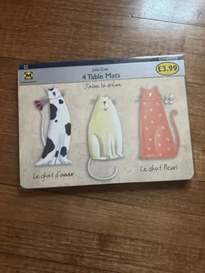 Cat Placemats Dinetime Jolie Cats Table Mats New  11x8.5 - Picture 1 of 8