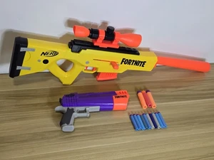 Nerf Gun Fortnite Bundle BASR-L Scharfschützengewehr + Mega HC-E Pistole + Kugeln  - Bild 1 von 10