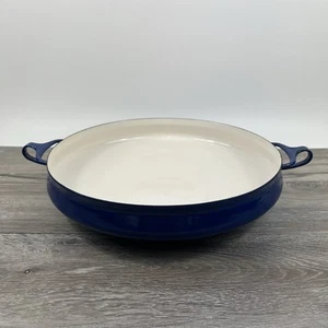 Vintage Dansk Kobenstyle Large Paella Pan Blue Made in France 13" MCM - Picture 1 of 13