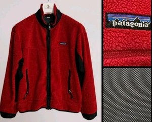 Vtg 90's Patagonia Men's PEF Red Fleece Full Zip Retro Fleece Jacket! Large USA - Picture 1 of 7