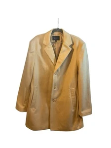 Braveman Herren Camel Solide Wollmischung Blazer Mantel Oberbekleidung Größe XL - Bild 1 von 18