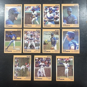 RYNE SANDBERG, Cubs & HOF ~ Complete 11 card set~The Star Co.1990 - Picture 1 of 1