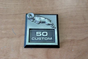 Vintage Metal Dodge Ram 50 Custom Emblem Logo Nameplate Badge Ornament RARE - Picture 1 of 2