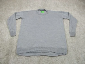 Maglione rompighiaccio donna piccolo grigio misto lana merino pullover girocollo maglia - Foto 1 di 10