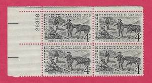 US SCOTT #1130 SILVER CENTENNIAL 4¢ MINT NH PLATE BLOCK OF 4 1959 26358 - Picture 1 of 2