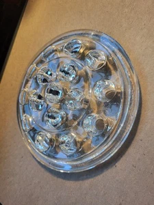 5" Vintage clear glass flower frog holder - Picture 1 of 7