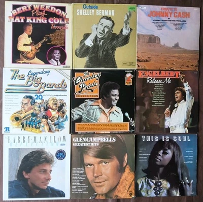 11.  JOBLOT BUNDLE:   81  X  VINYL LP"S MIXED GENRES - Image 1 of 4