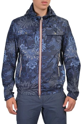 Moncler Men's "Lyon" Floral Print Hooded Windbreaker Jacket Moncler sz 2 US M - Image 1 of 4