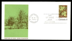 Mayfairstamps Canada FDC 1971 Leaves in Summer First Day Cover aau_76899 - Picture 1 of 2