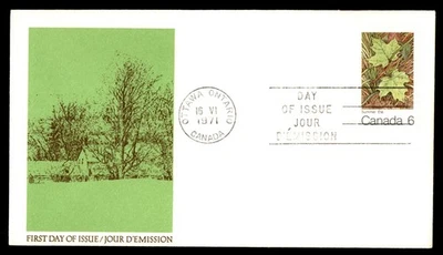Mayfairstamps Canada FDC 1971 Leaves in Summer First Day Cover aau_76899 - Image 1 of 2