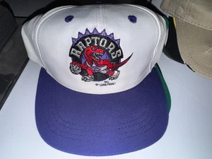 Toronto Raptors Vintage 90s Logo Athletic Basketball Snapback Hat Cap 1994 - Picture 1 of 6