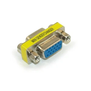 HD15 (VGA/VGA) Mini Geschlechtsumwandler weiblich/weiblich - Bild 1 von 2