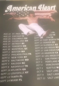 2025 Official Benson Boone American Heart Poster Tour Benny MSG Concert Idol - Bild 1 von 1