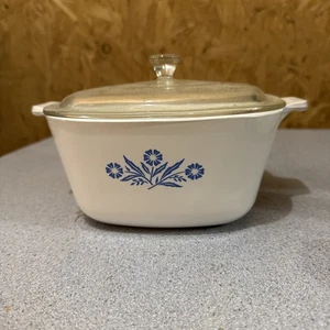 Vintage PYROSIL Cornflower Casserole Dish 8” x 8” - Picture 1 of 8