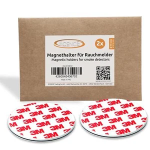 2x Soporte magnético 70mm para detector de humo detector de incendios fijación magnética - Imagen 1 de 7