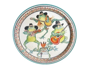 Skurriles Froschband Metall Platte Tablett Jeanne Beury - 1993 Potpourri Presse - Bild 1 von 8