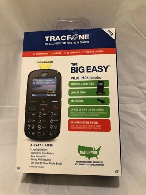TRACFONE Alcatel A382G Cell Phone " The Big Easy" - Image 1 of 4